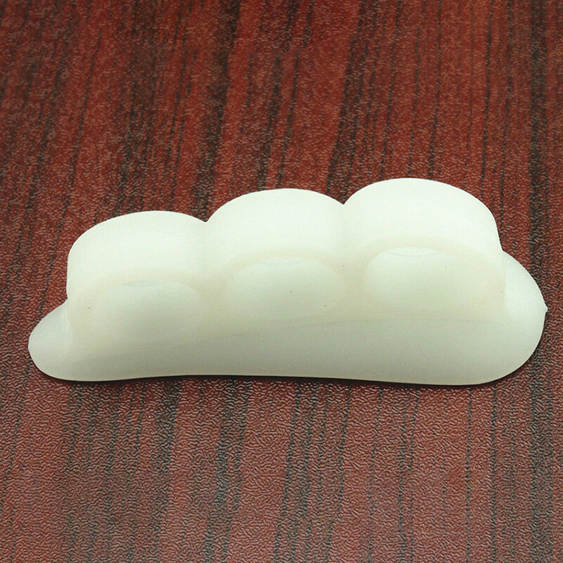 2x Silicone Gel Toe Finger Separator Bunion Guard Hallux Valgus Foot Massager