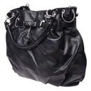 Women Girls PU Leather Hobo Handbag Bag Tote Shoulder Cross Body Black New