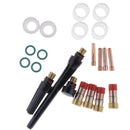 23pcs WeldingCity TIG Welding Accessory Kit Cup-Collet-Gas Lens-Gasket-Back Cap