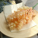 Orange Artificial Plastic Small Leaves Plant Eucalyptus Grass Home Wedding Decor