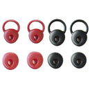 4 Pairs Earbuds Tips Headset Cap Perfect for Running Jogging Red + Black