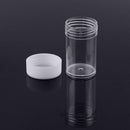 5pcs Plastic Empty Bottle Clear Container Jar Pot For Glitter Nail Dust Powder