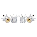 4Pcs Crown Shaped Wheel Tyre Tire Valve Stems Cover Screw Cap for Car Truck Bike