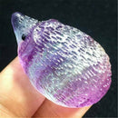 Hot Crystal Carved Rainbow Fluorite Hedgehog Natural Quartz Polish Healing Stone