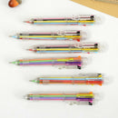 Multi-Color 8 In 1 Color Ballpoint Pen Ball Point Pens Kids School Office Sup 3C