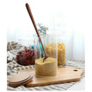 Korean Style Wooden Soup Spoon Long Natural Wood Handle Kitchen Cutlery Spoon