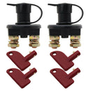 2 Pack 12V/24V Automotive Battery Isolator Disconnector Cut OFF Power Kill