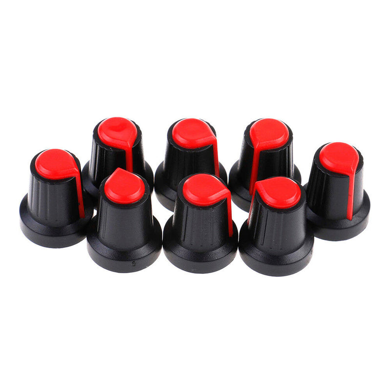 8Pcs potentiometer knob switch cap inside 6mm outside 15mm * high 17mm 3 Kw