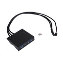 3.5" 20Pin to 2 USB 3.0 Port HUB + HD Audio PC Floppy Expansion Front Panel