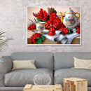 5D DIY Diamond Painting Afternoon Tea Full Round Rhinestone Wall Picture