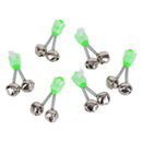 10PCS New Fishing Bite Alarms Fishing Rod Stalk Bells & Clamp Tips Fishing Bel&+