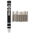 9PCS Aluminum Non-slip Engraved Precision Pen Screw Driver Set Mobile Tools