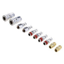 10pcs Air Line Hose Fittings Coupler Quick Release Connector 1/4''