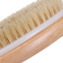 Full Body Natural Bristle Dry Skin Exfoliation Brush massager Cleaner Scrubber*
