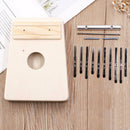 10 Key Kalimba DIY Kit Basswood Thumb Piano Mbira for Handwork Painting P SDX