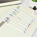 8PCS/Set Cute Korean Stationery Watercolor Pen Gel Pens Set Color Kandelia Pro
