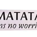 Hakuna Matata No Worry quote wall decals decorative home decor/removable~stickï¼D