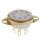 GZC8-Y-3-G Ceramic  PCB Mounting Tube Socket For KT88 EL346P6P 6N8P 6SN7