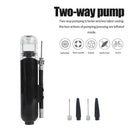 Outdoor Portable Two-Way Bike Schrader Valve Pump for M365 Electric Scooter