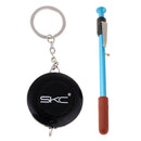 2 IN 1 Brake Pads Thickness Gauge Tire Measuring Pen w/Tread Depth Ruler