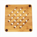 Bamboo Trivet, Home Kitchen Bamboo Hot Pads Trivet, Heat Resistant Pads Tea I9G1