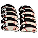 10pcs Premium Golf Iron Putter Covers Headcover with Number 4-9, AW,SW,PW,LW  13