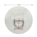 4 Pieces D-Ring Pad Patch For Inflatable Boat Raft Pvc Raft / Dinghy / Kaya