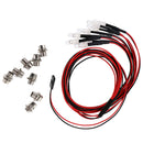 2 Red 2 White 4 Yellow Color LED Light Kit LED Lamp Fit 1/8 1/10 RC Cars Axial