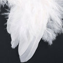 White Feather Angel Wings Christmas Tree Decoration Hanging Xmas Ornament 10pcs