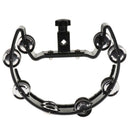 Tambourine Stainless Steel Jingles Drum/Guitar Accompaniment Parts Black