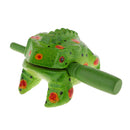 Green Carved Thai Wooden Croaking Instrument Musical Sound Handcraft Art