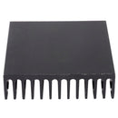 4 Pieces Black Aluminum Heat Sink Cooling Fin Cooler 40mmx40mmx11mm U7W2