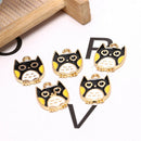 10Pcs/Set Enamel Alloy Owl Charms Animals Pendant Jewelry DIY Making Craft Gif-
