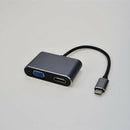 1X(Usb3.1 Type-C Public To Hdmi Mother + Vga Mother High-Definition Audio A