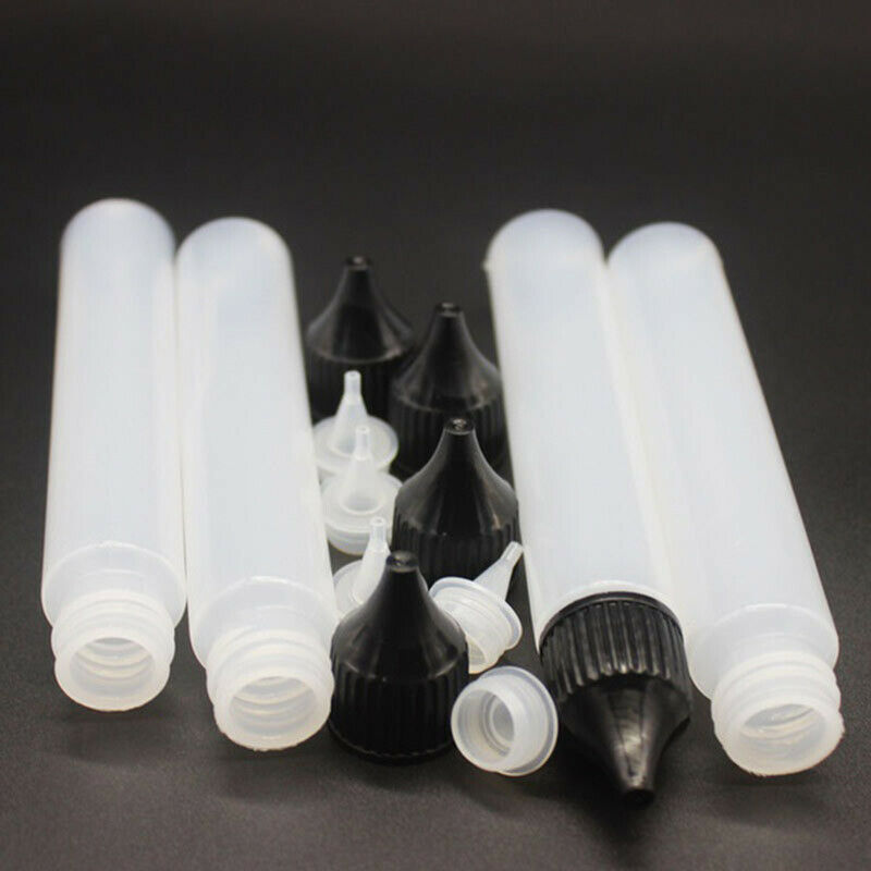 30ml Smoke oil Bottle Needle Precision Tip Bottles Empty Bottles 5Pcs E2U1