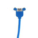 USB 3.0 A Female To 90 Degree Right Angled USB A Male Extension Cable With