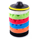 7pcs 5" 125mm Car Polishing Waxing Buffing Wave Sponge Pads Wool Polisher Buffer