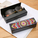 DIY Diamond Painting Leather Sunglasses Storage Box Portable Glasses Case