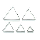 5pcs triangl shape stainless steel cookie cutter cake baking mould biscuit'mo FT