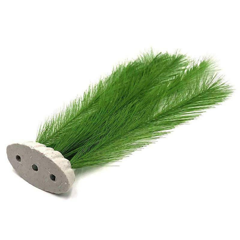 Aquarium Decorations Fish Tank Artificial Green Water Plants Made Of Silk F G4B8