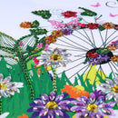 5D DIY Special Shaped Diamond Painting Flowers Girl Cross Stitch Embroidery