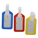Address Information Hard Plastic Bags Backpack Luggage Tag 3 Pcs Red Yellow
