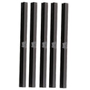 5Pcs DIY Metal Purse Wallet Frame Bar Edge Strip Clasp Edge W/ Screws Black