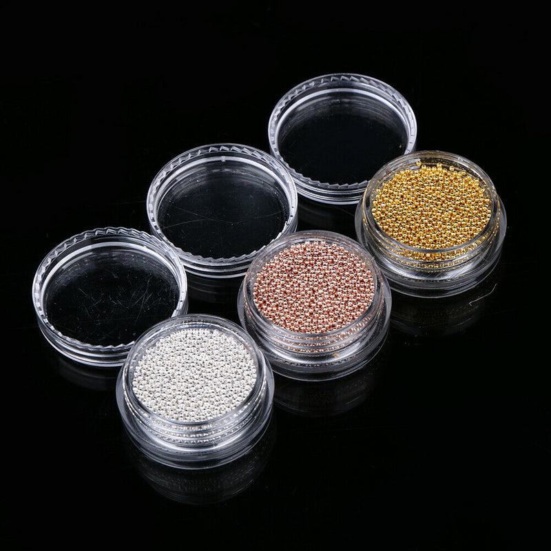 10g/pot Mini Caviar Beads DIY Gel Polish Nail Art Tips Decoration