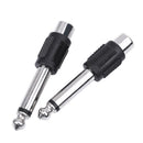 4pcs RCA/AV Female to 6.35mm 1/4 Inch Male Mono Audio Adapters Connecters