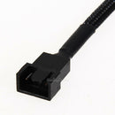 5pc 4 Pin PWM Connector CPU Computer Case Fan Extension Power Cable 26.2cm Black