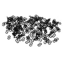 100 Pieces Housing Guide S Buckle Black Bike Cable Clamp