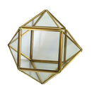 Geometric Metal Glass Succulent Plant Planter Vase Wedding Decor Terrarium