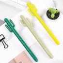 Plastic Novelty Cactus Fine Stick Ballpoint Pen black Ink,Pack of 2,Color R Q2F3