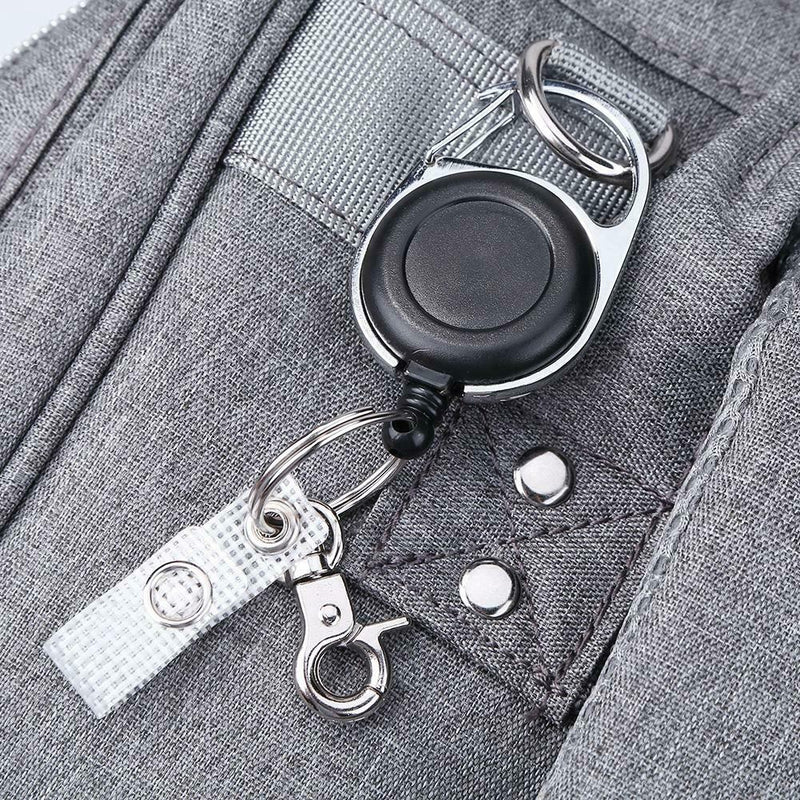 Back Clip Anti-lost Rope Burglar Retractable Keyring Keychains for Camping